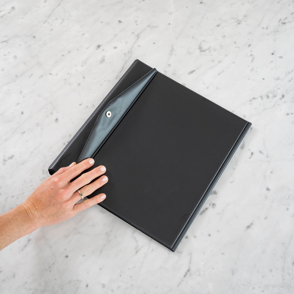 Rillstab Flipover A4 staand zwart 10 tassen