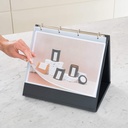 Rillstab Flipover A4 liggend zwart 10 tassen