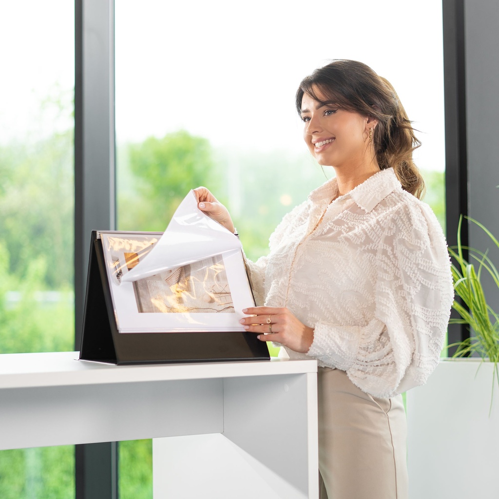 Rillstab Flipover A4 liggend 20 tassen