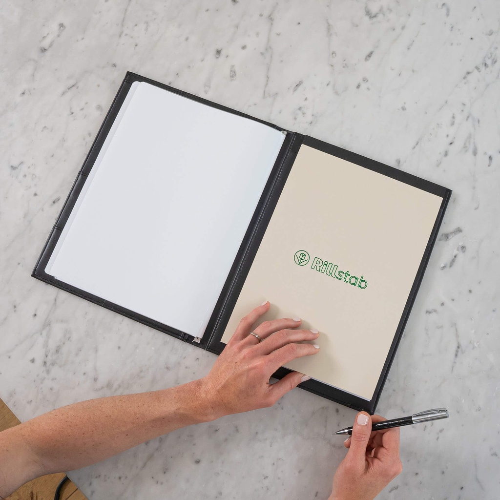 Showalbum Rillstab "Ambassador" A4/40 tassen zwart