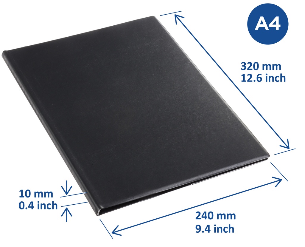 Showalbum Rillstab "Original" A4 zwart - 20 tassen