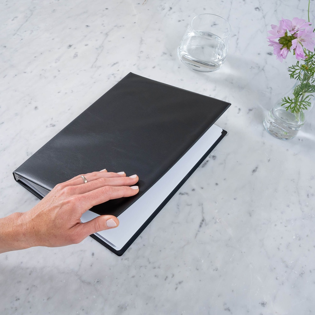 Showalbum Rillstab "Original" A4 zwart - 50 tassen