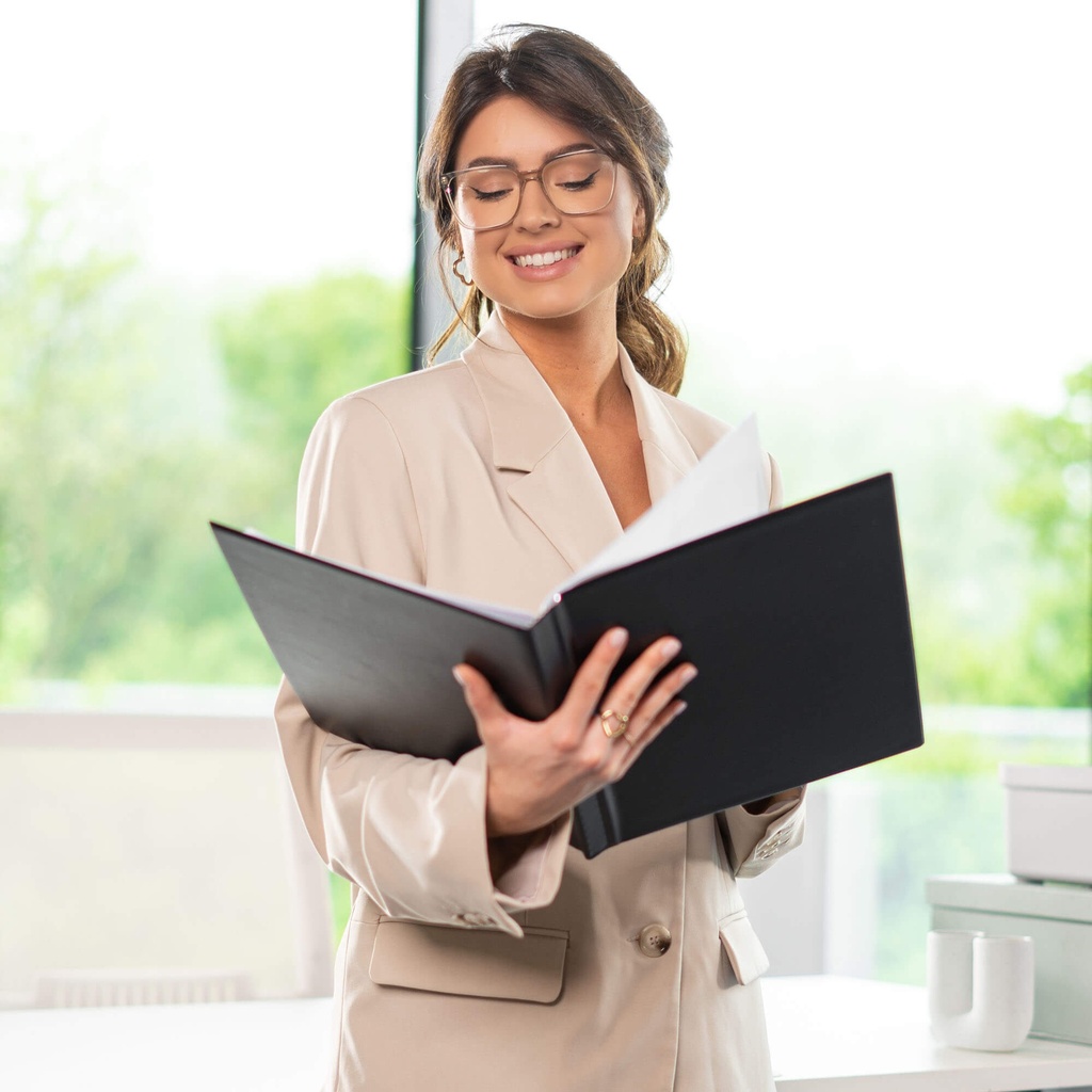 Showalbum Rillstab "Original" A4 zwart - 60 tassen