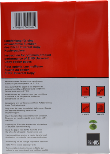 Universal Copy Red wit A4 PEFC, 100 pakken à 500 vel