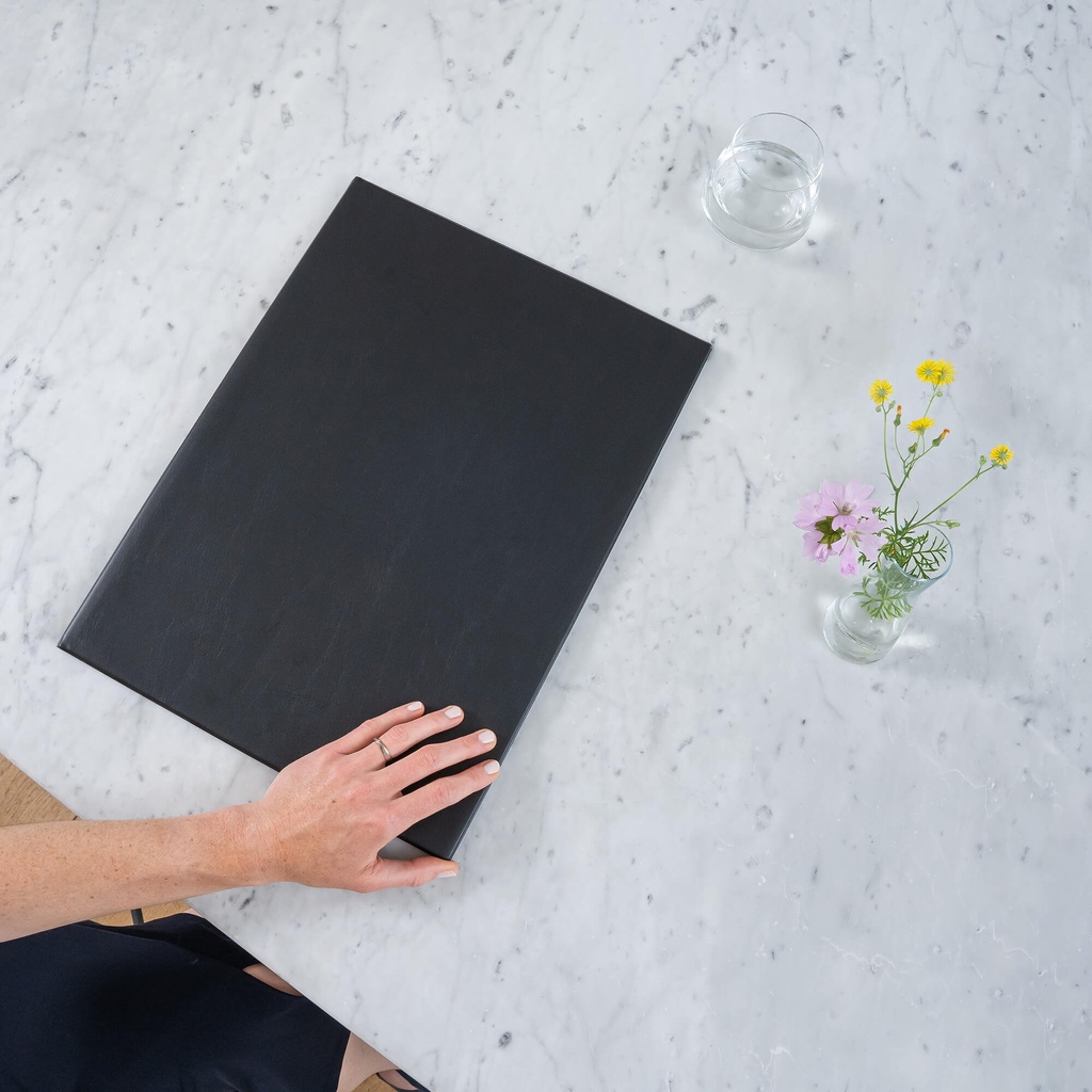 Showalbum Rillstab "Original" A3 zwart - 36 tassen