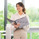 Showalbum Rillstab "Frontview" A4/30 tassen zwart