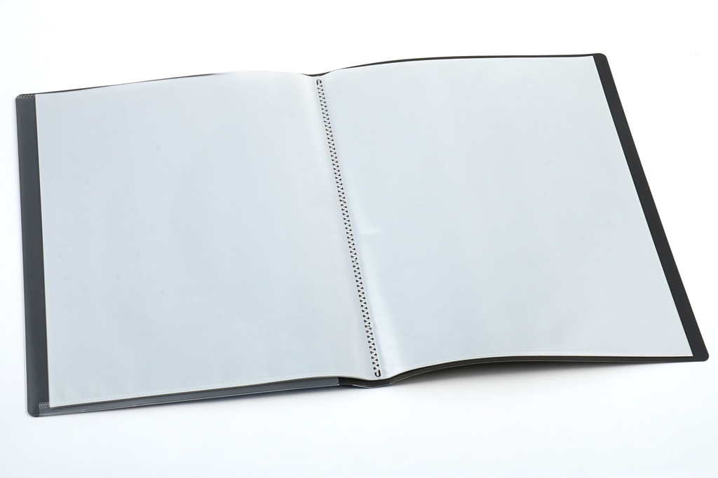 Showalbum "Frontview" A4 / 20 tassen - antraciet