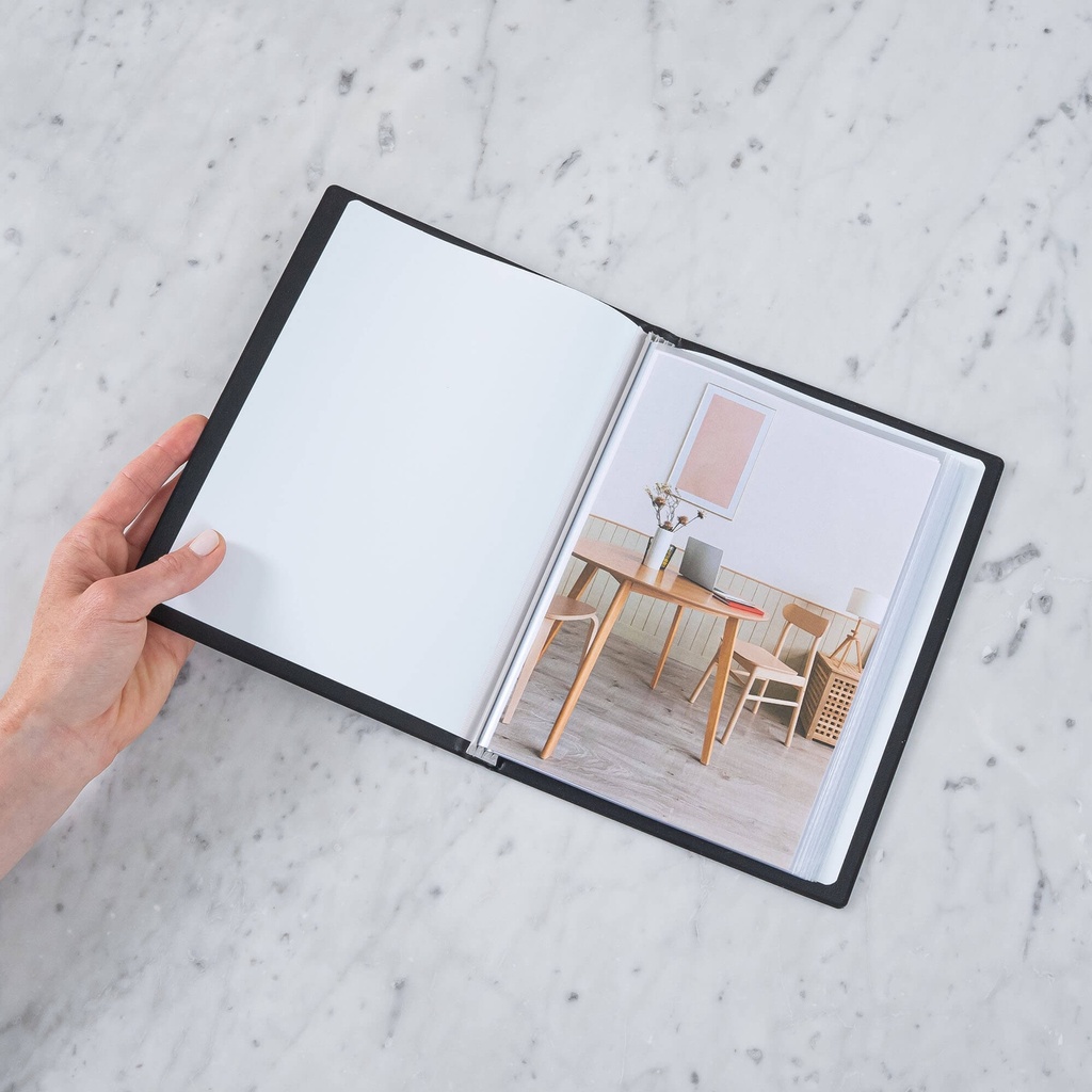 Showalbum Rillstab "Original" A5 zwart - 30 tassen