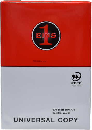 Universal Copy Red wit A4 PEFC, 100 pakken à 500 vel