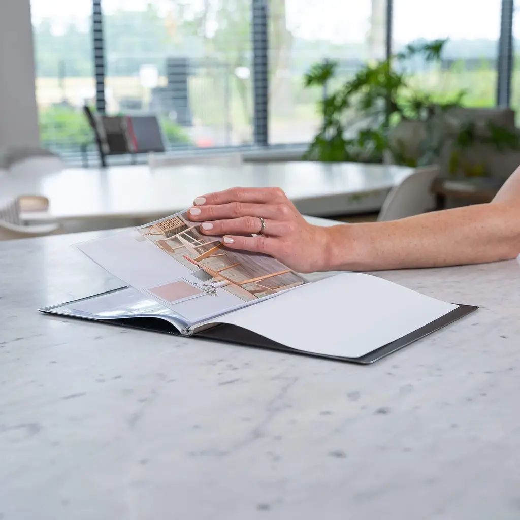 [Q541001-10] Showalbum A5 -"original"- 10 tassen - zwart