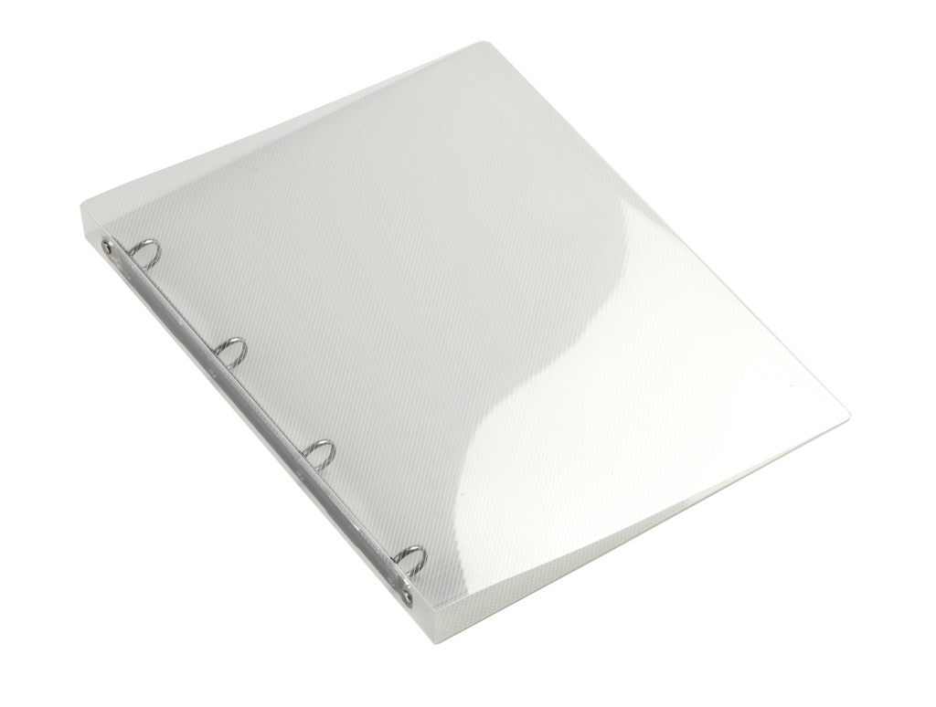 [122461] Ringband A4 "transparant wit" - 4 rings 16 mm