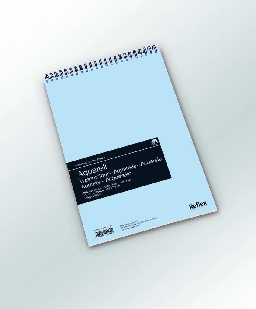 [VF5004059] Aquarelpapier - A3 - 300 g/m2 - per 5 spiraalbloks à 30 vel
