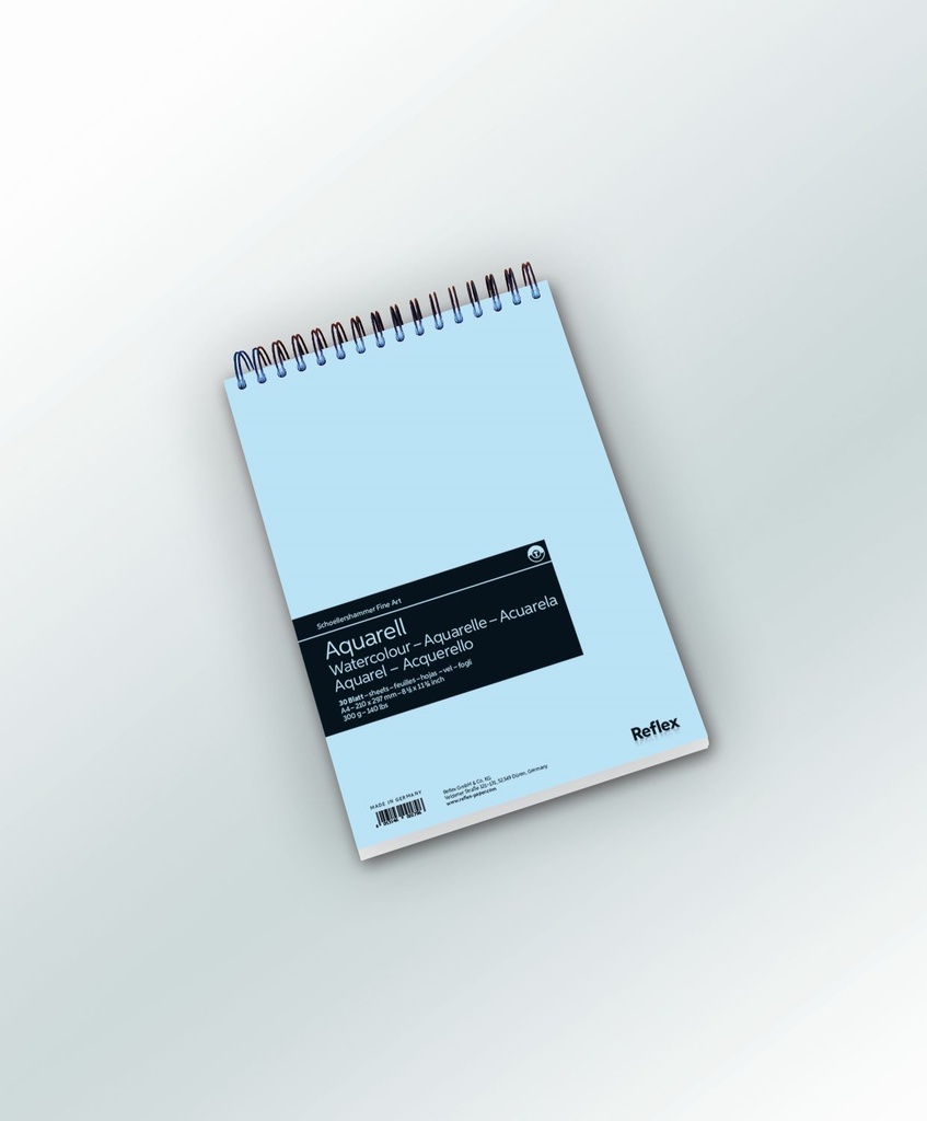 [VF5004058] Aquarelpapier - A4 - 300 g/m2 - per 5 spiraalbloks à 30 vel