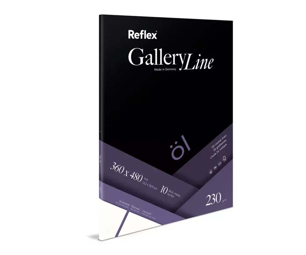 Olieverfpapier schoellershammer "reflex" - 36x48cm - 230g/m2 - 3 blokken à 10 vel