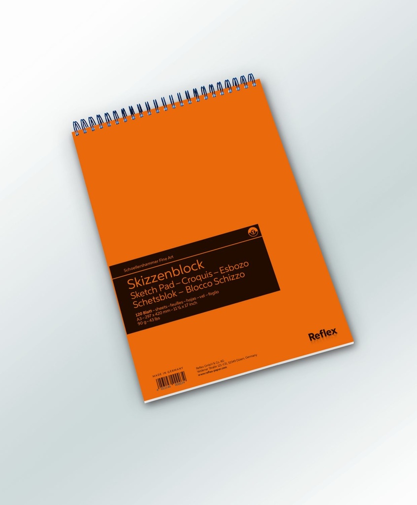 [VF5003611 - 5] Schetspapier - A3 90 g/m2 - 5 stuks spiraalblokken à 120 vel