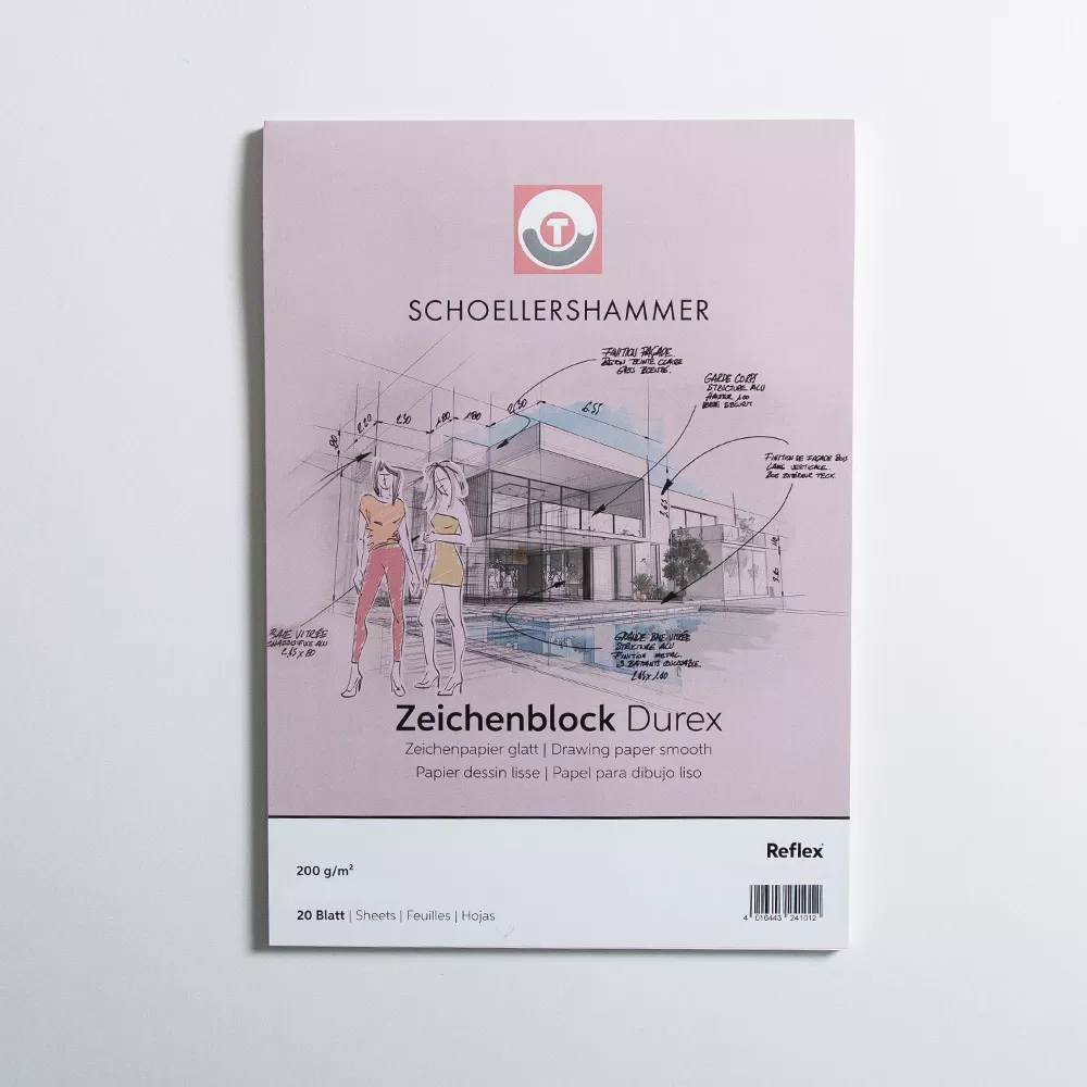 Tekenpapier "duria glad" - A3 - 200g/m2 - 10 bloks à 20 vel - VF5003367