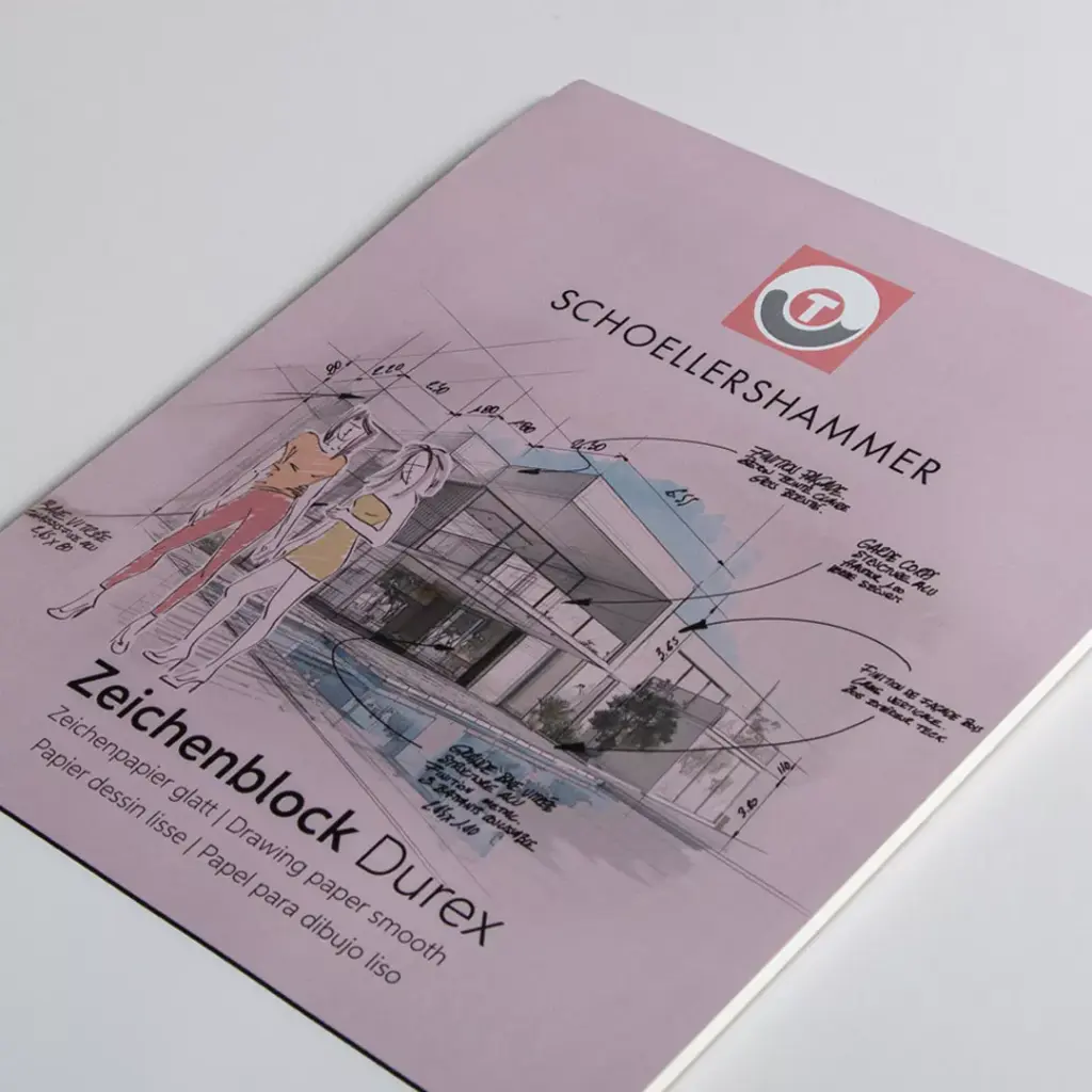 [VF5003365] Tekenpapier "duria glad" - A4 - 200g/m2 - per 10 bloks à 20 vel - VF5003365