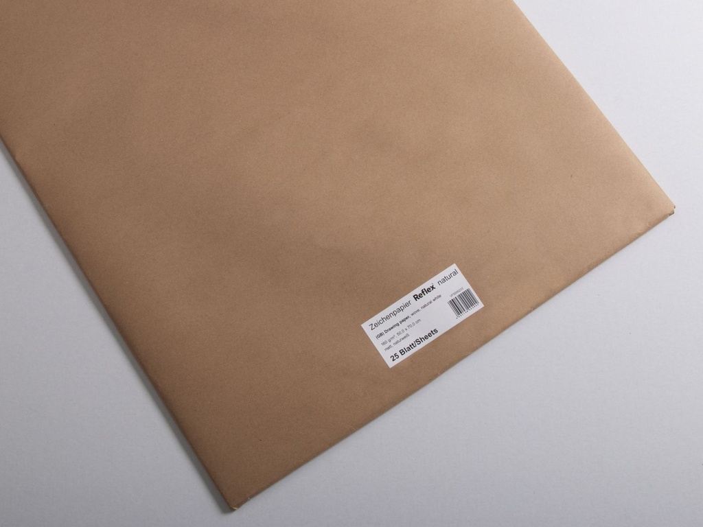 Tekenpapier "reflex natural" - 50 x 70cm - 160 g/m2 - pak à 25 vel