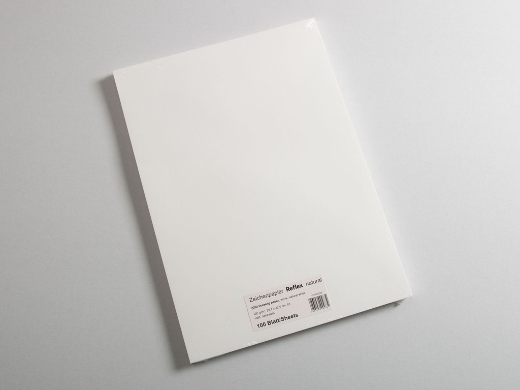 Tekenpapier "reflex natural"- A3 - 120g/m2 - 3 pakken à 100 vel