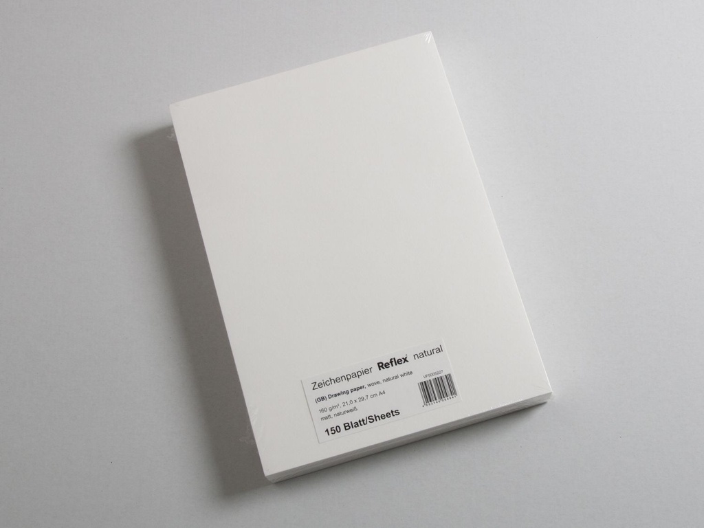 Tekenpapier "reflex natural" - A4 - 160g/m2 - per 5 pakken à 150 vel