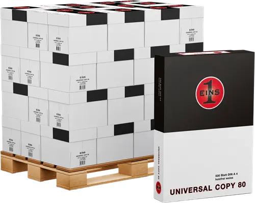 Printpapier A4 "universal black 80" - wit