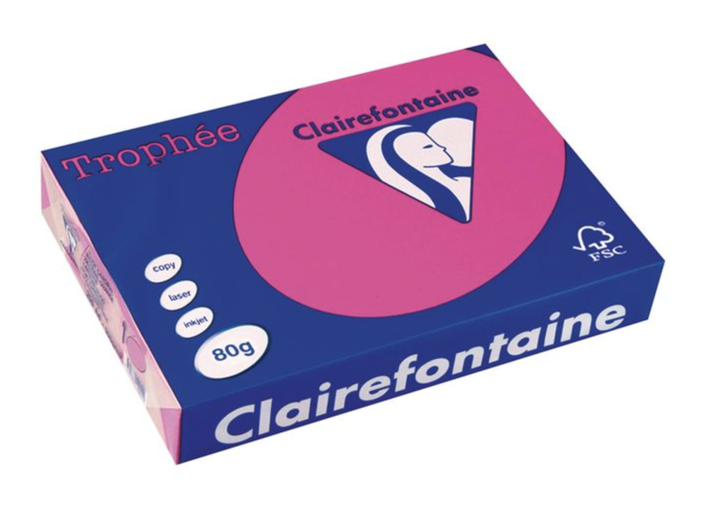 [SP-2973PC] Kopieerpapier - "Trophée" - A4 80 g/m² - fluoriserend roze - pak à 500 vel