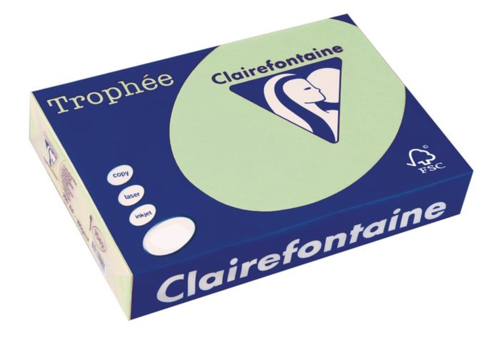 Trophée Clairfontaine - A3 - 120 g/m² -natuurgroen - 1 pak à 250 vel