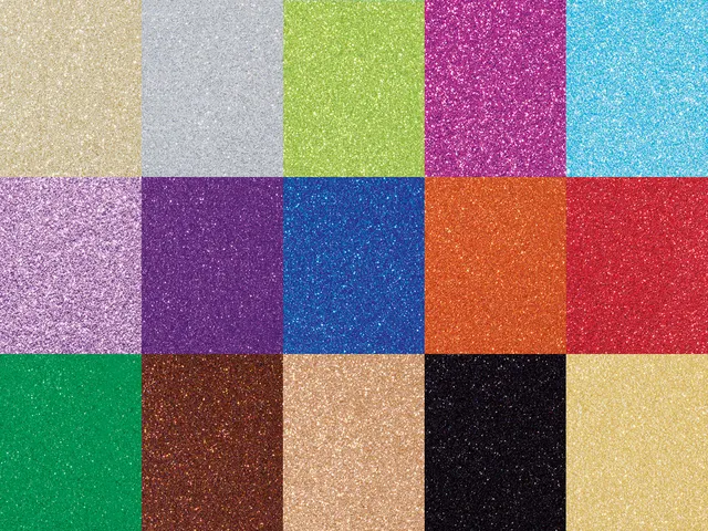 Fotokarton - enkelzijdig - 50x70cm - assorti glittereffect - 300g/m² - 1 pak à 15 vel 