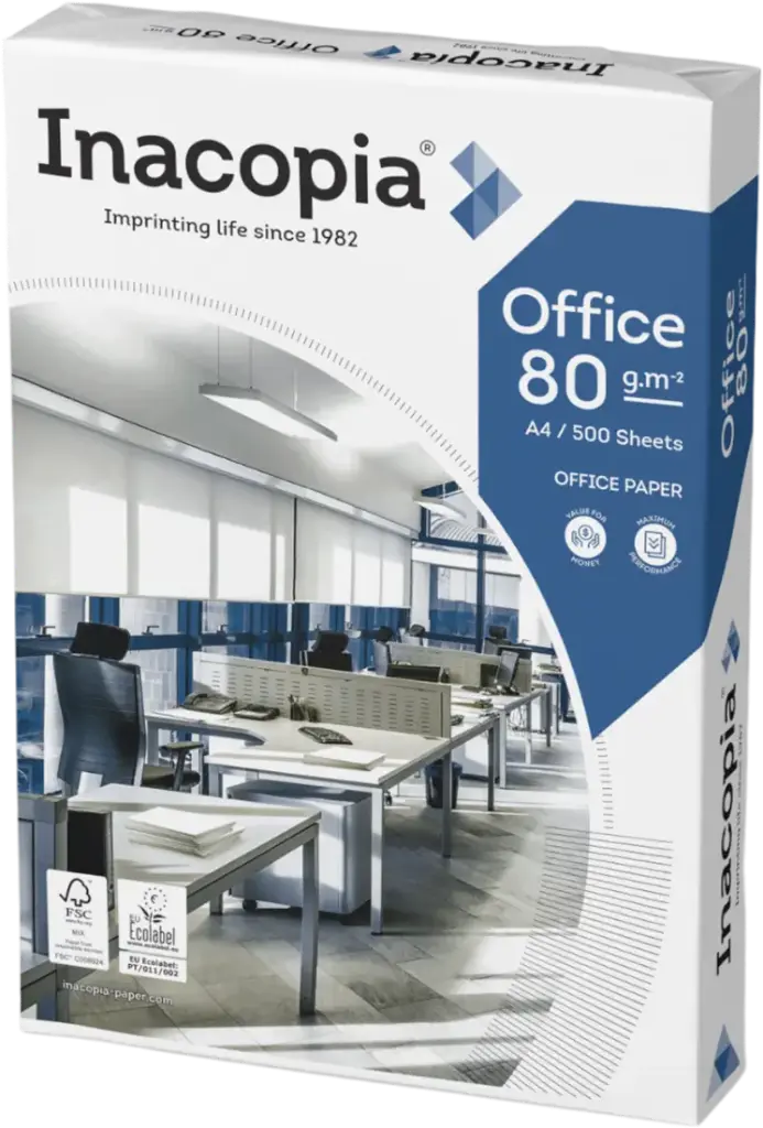 Printpapier "inacopia office met 4 ponsgaten" - wit