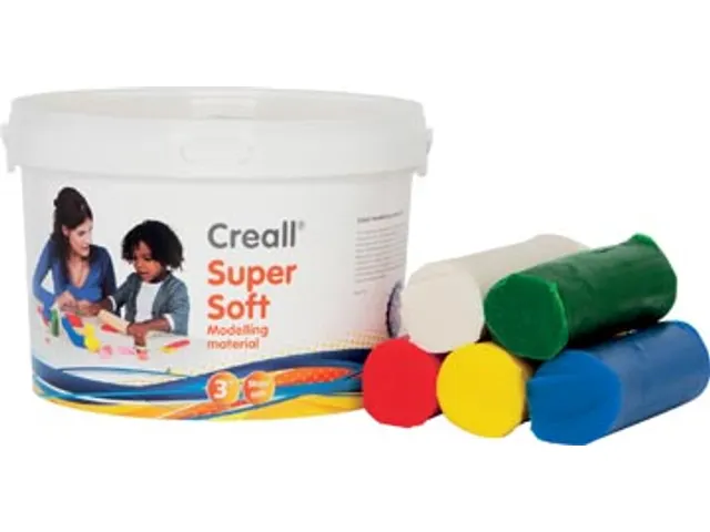 Boetseerpasta "creal supersoft" - 5 kleuren assorti - emmer à 1,75 kg 