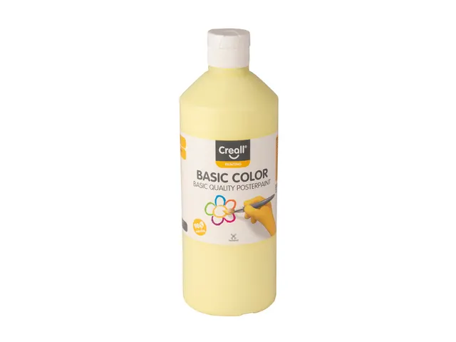 Plakkaatverf - pastel geel - fles à 500 ml