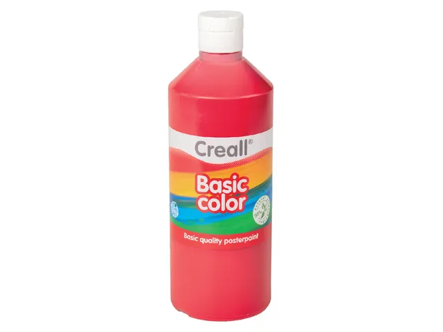 Plakkaatverf - donkerrood - fles à 1000 ml