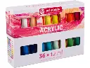 Acrylverf "talens acrylic"- 36 tubes à 12 ml - assorti