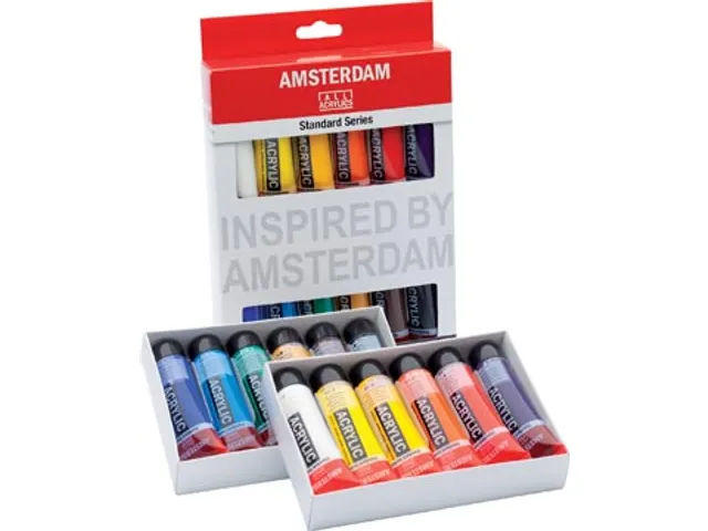 Acrylverf "amsterdam standard" - 12 tubes à 20 ml - assorti