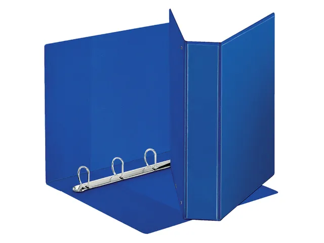 [Q265793] Ringband "deluxe" - blauw- A4 - 4 rings - 30mm  D.mechaniek - per 10 stuks