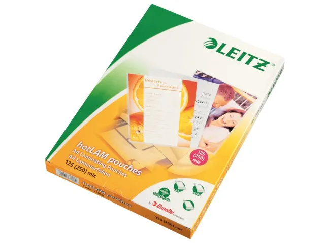 Lamineerhoes - Leitz -  A4 - 2x125 micron - 5 dozen à 100 stuks