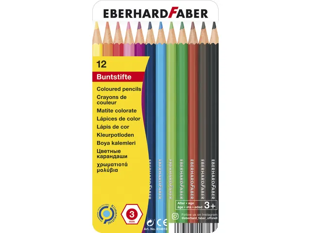 [KTC-EF-514813] Kleurpotloden "Eberhard Faber Classic" - 8 doosjes à 12 stuks