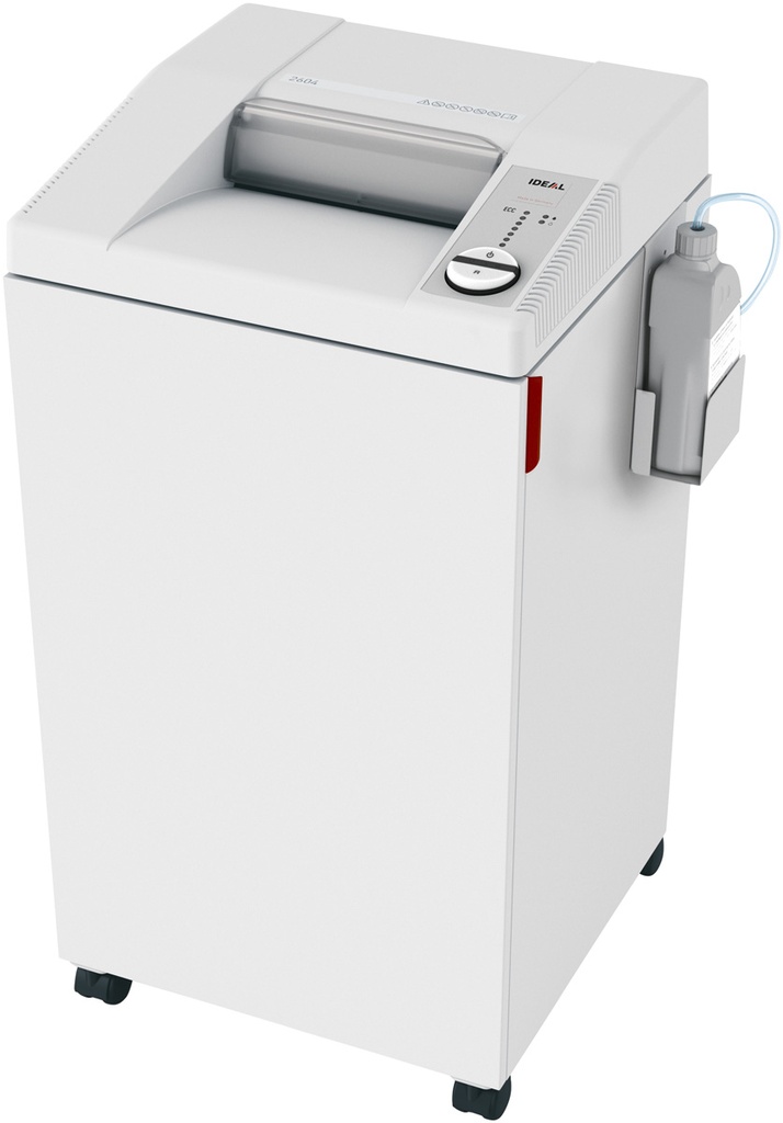 Papiervernietiger Ideal  "type 2604cc" - versnipperd tot 2x15mm - automatische oliesmering