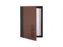 Menumap A5 "Trendy lederlook"- bruin - 2 tassen