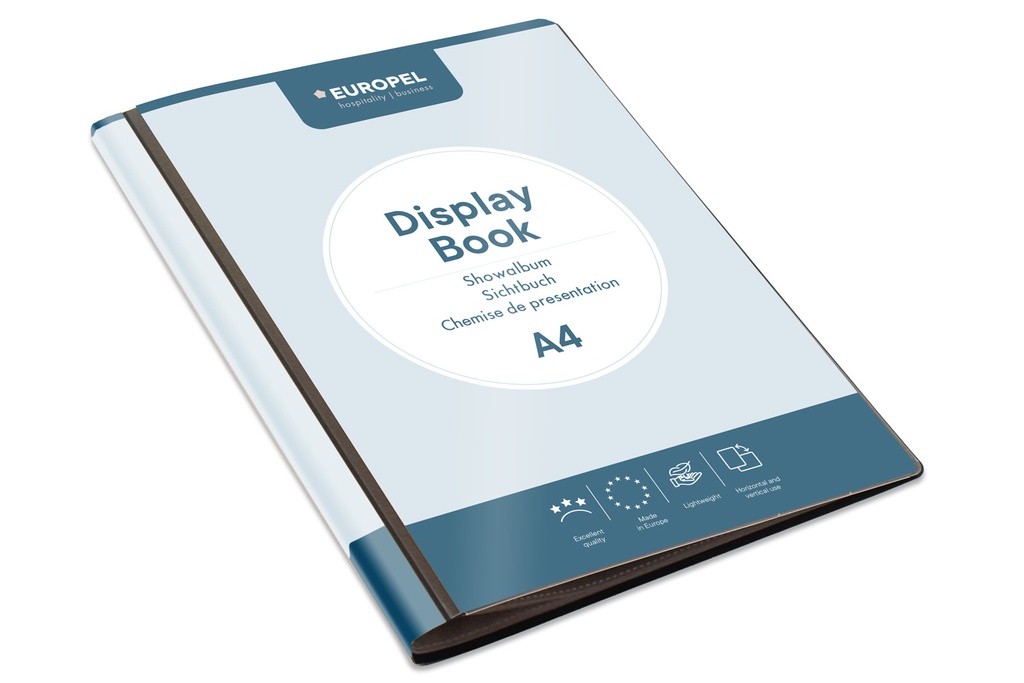 [Q541363] Showalbum A4 -"Frontview"- 30 tassen - zwart