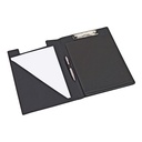 Klembordmap A4 -"rillstab"- zwart - lederlook