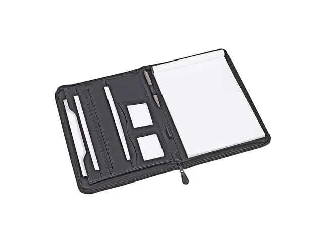 [Q513039-5] Schrijfmap A4 -"excellent deluxe" - zwart lederlook