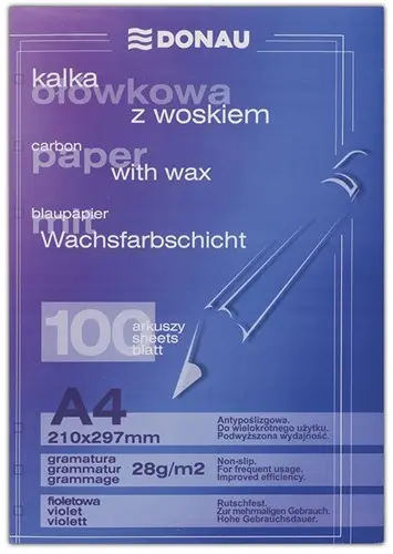 Carbonpapier A4 "handschrift gewaxt" - paars