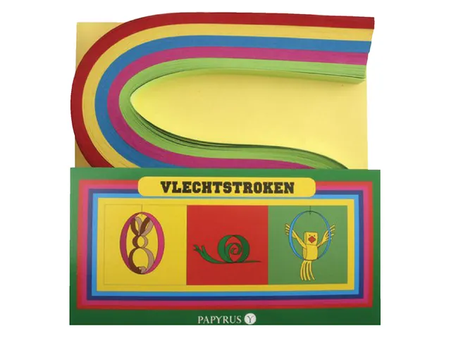 Vlechtstroken "kreatief assorti" - 15x480 mm - 65/80 g/m²