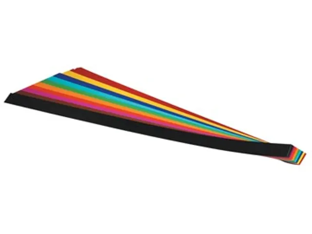Vlechtstroken "folia assorti" - 15x500 mm - 130 g/m²
