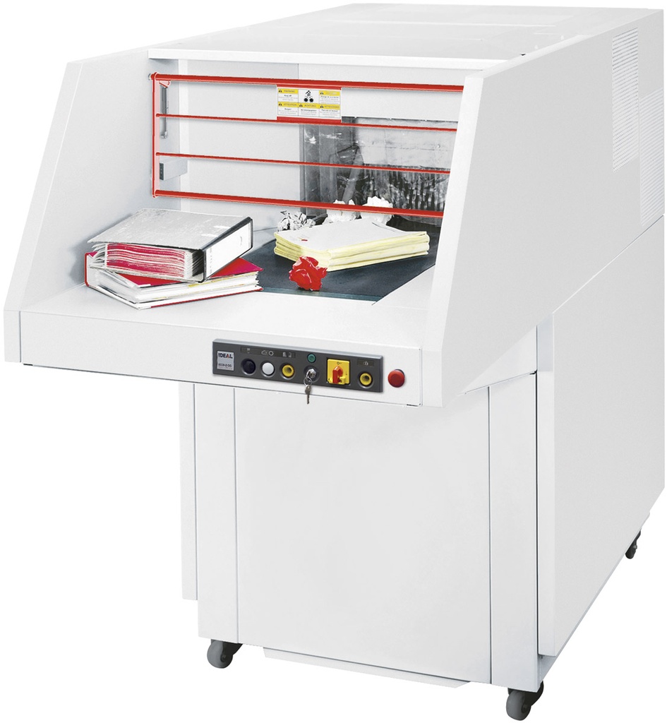 Papiervernietiger "Ideal type 5009-3cc" - versnipperd tot 6x50mm - automatische oliesmering