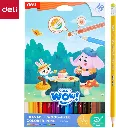 Kleurpotloden "Deli color wow houtvrij" - set à 18 stuks - assorti