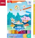 Kleurpotloden "Deli color wow houtvrij" - set à 36 stuks - assorti