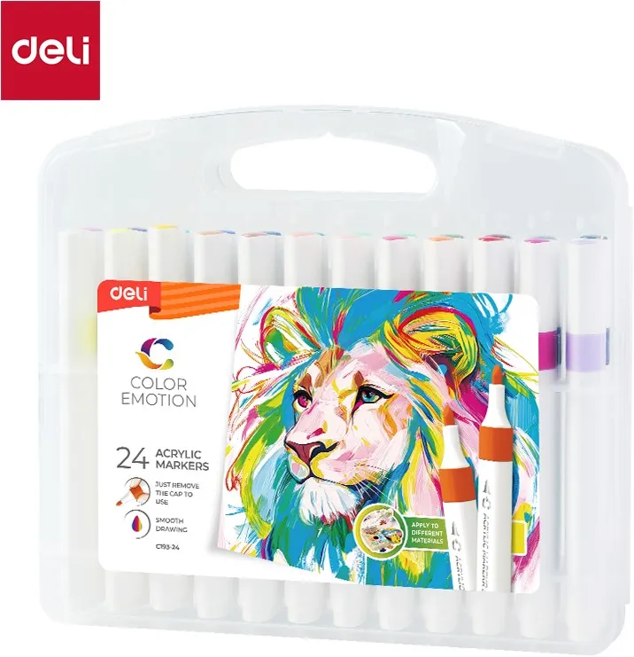 [HD000084] Acrylmarker "emotion" - set 24 kleuren