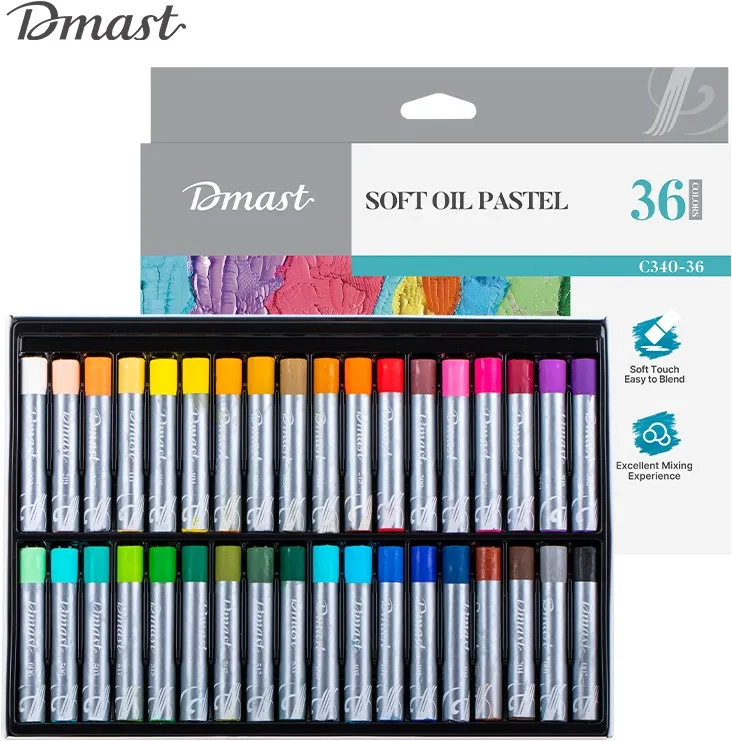 Olie pastels "soft"- 36 kleuren assorti